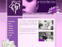 Tablet Screenshot of corrin-skin-care.nl